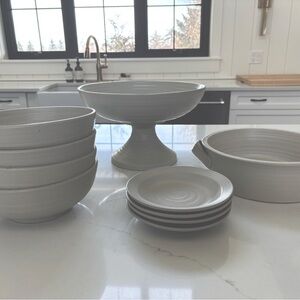 Pottery Barn Farmstead -Oatmeal dinnerware.